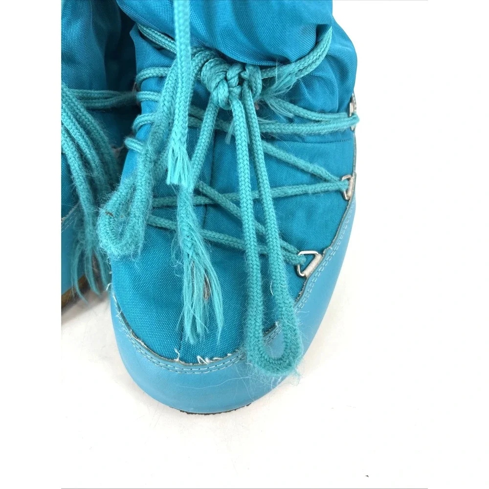 Moon Boot TEAL BLUE ICON NYLON BOOTS sz 35/38 (EU)  5‎ - 7.5